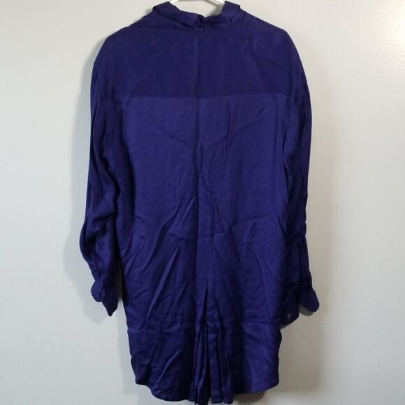 EUC Anne Pinkerton Bluish Purple Long Button D… - Picture 4 of 5
